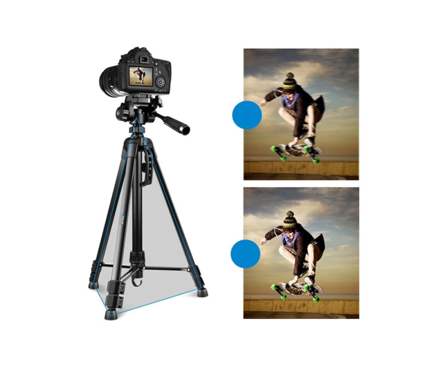 Puluz Selfie Live Aluminium z głowicą 3D i uchwytem telefonu (czar - 1508905 - zdjęcie 4